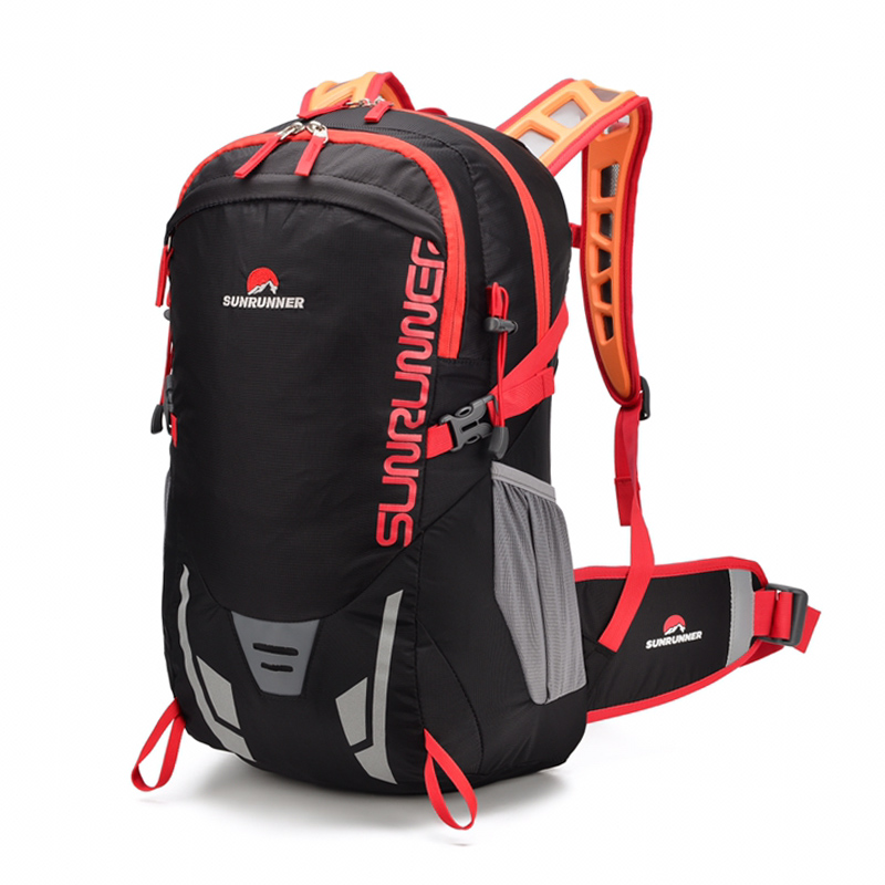 Cycling Gear Travel Bag - 35L กระเป๋าเป้สะพายหลังเดินป่าความจุขนาดใหญ่ท่องเที่ยวแคมป์ปิ้งปีนเขาแบ็คแพ็คน้ำหนักเบาขี่จักรยานจักรยานกระเป๋ากีฬา