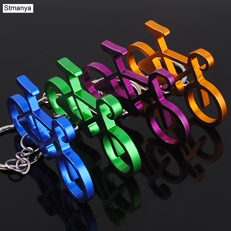 Yellow Cycling Gear - ใหม่โลหะพวงกุญแจผู้ชายผู้หญิง Key Chain กระเป๋าแฟชั่น Charm อุปกรณ์เสริม