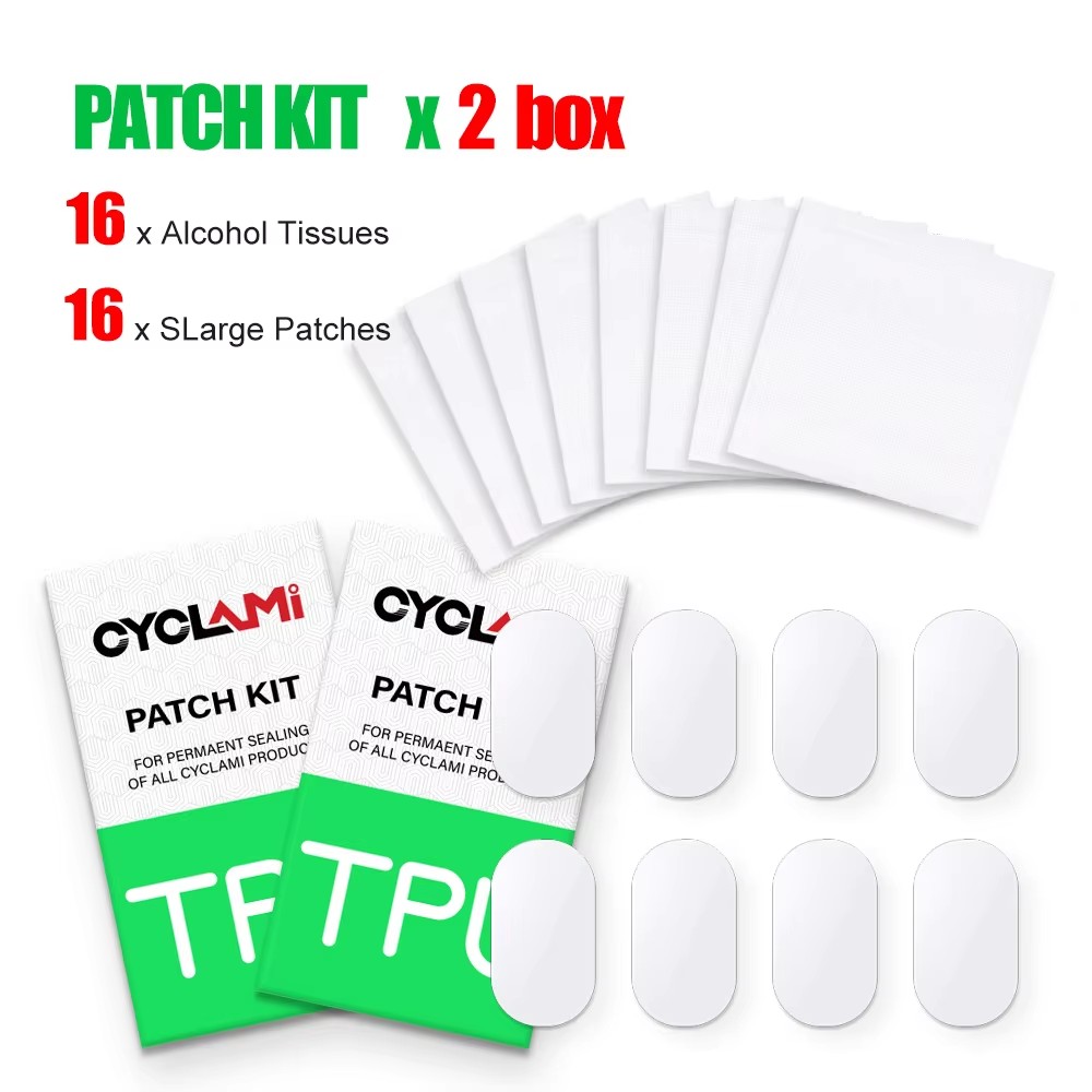 Bike Tube Repair Kit - CYCALMI 16/80Pcs จักรยานด้านในยาง Patch Patching เครื่องมือชุดซ่อมแผนที่