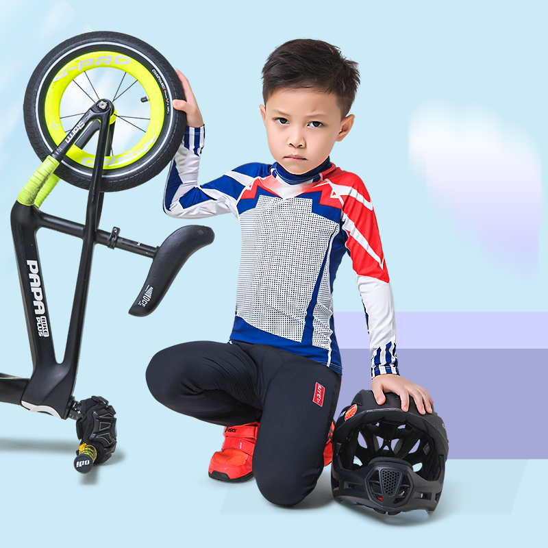 Cycling Gear Kids - 2021 ชุดขี่จักรยานสําหรับเด็กBreathableกีฬาแขนยาวชุดขี่จักรยานจักรยานเสื้อผ้าเด็กฤดูร้อนBalance Bike Jersey