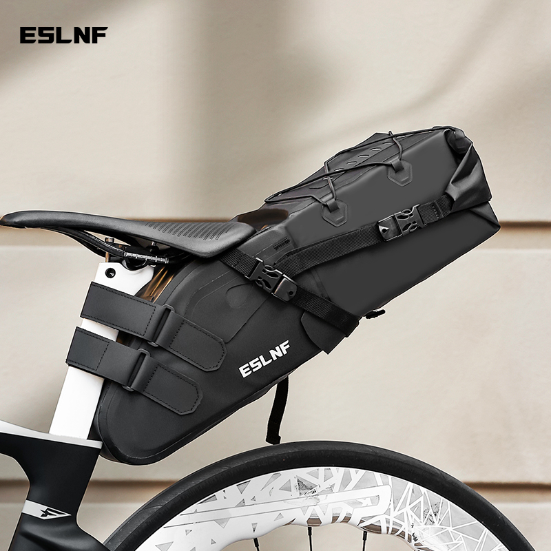Cycling Gear Travel Bag - กระเป๋าจักรยานสะท้อนแสงกันน้ำ ESLNF ขนาด 10 ลิตร สำหรับจักรยานเสือภูเขาและจักรยานถนน