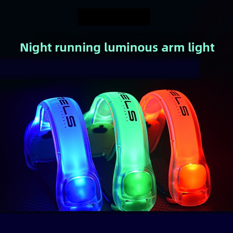 Cycling Gear Of The Year - สายรัดแขน/ขาแบบมีไฟ LED ชาร์จได้ – สายเตือนความปลอดภัยสำหรับการวิ่งและปั่นจักรยานในเวลากลางคืน –