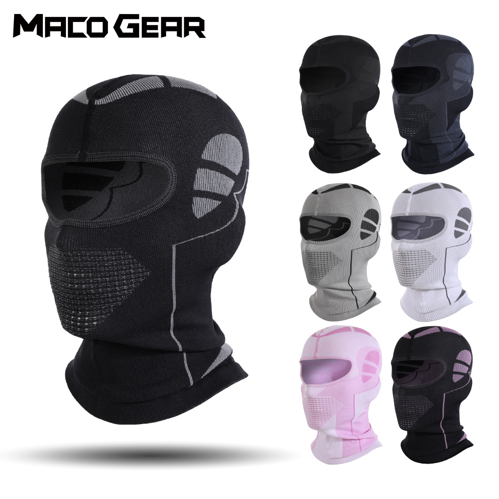 Cycling Gear Cold Weather - Breathable รถจักรยานยนต์ Balaclava Face Cover สกีฤดูหนาวหน้ากากกันลมสูงยืดหมวกกันน็อค