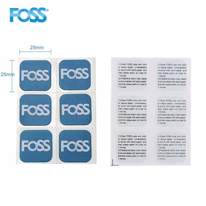 Bike Tube Repair Kit - ชุดอุปกรณ์ซ่อมยางจักรยาน Foss แผ่นปะยางแบบไม่ต้องใช้กาว FlyPaper สำหรับจักรยานเสือภูเขาและจักรยานถนน ชุดซ่อมยาง