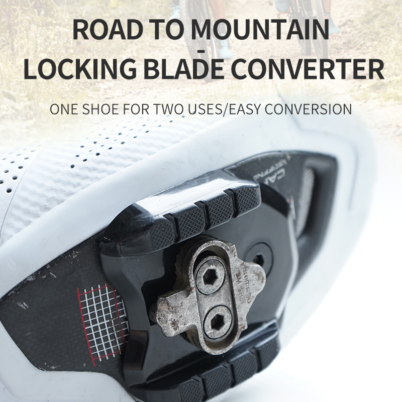 Mtb Pedals - ตัวแปลงแป้นเหยียบจักรยาน RRSKIT สำหรับจักรยานเสือหมอบเป็นจักรยานเสือภูเขา พร้อมระบบล็อค รองรับการใช้งานกับรองเท้าปั่นจักรยานแบบมีคลีท