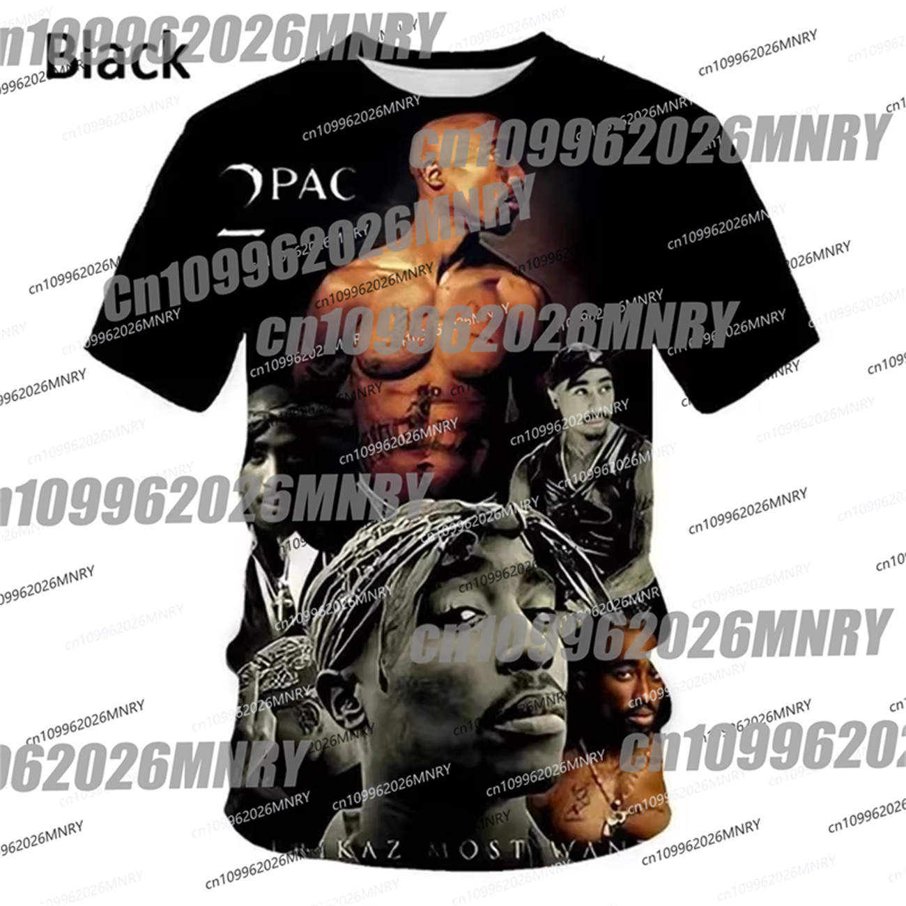 Cycling Gear Kids - เสื้อยืดพิมพ์ลาย 3 มิติ 2pac ลายฤดูร้อนสำหรับเด็ก เสื้อยืดปั่นจักรยานสำหรับผู้ชาย