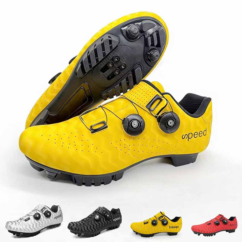 Mtb Pedals - รองเท้าปั่นจักรยานระบายอากาศสำหรับผู้ชายและผู้หญิง รองเท้าปั่นจักรยานเสือภูเขาแบบออฟโรด รองเท้าปั่นจักรยานแบบ SPD สำหรับการแข่งขันปั่นจักรยานแบบออฟโรด