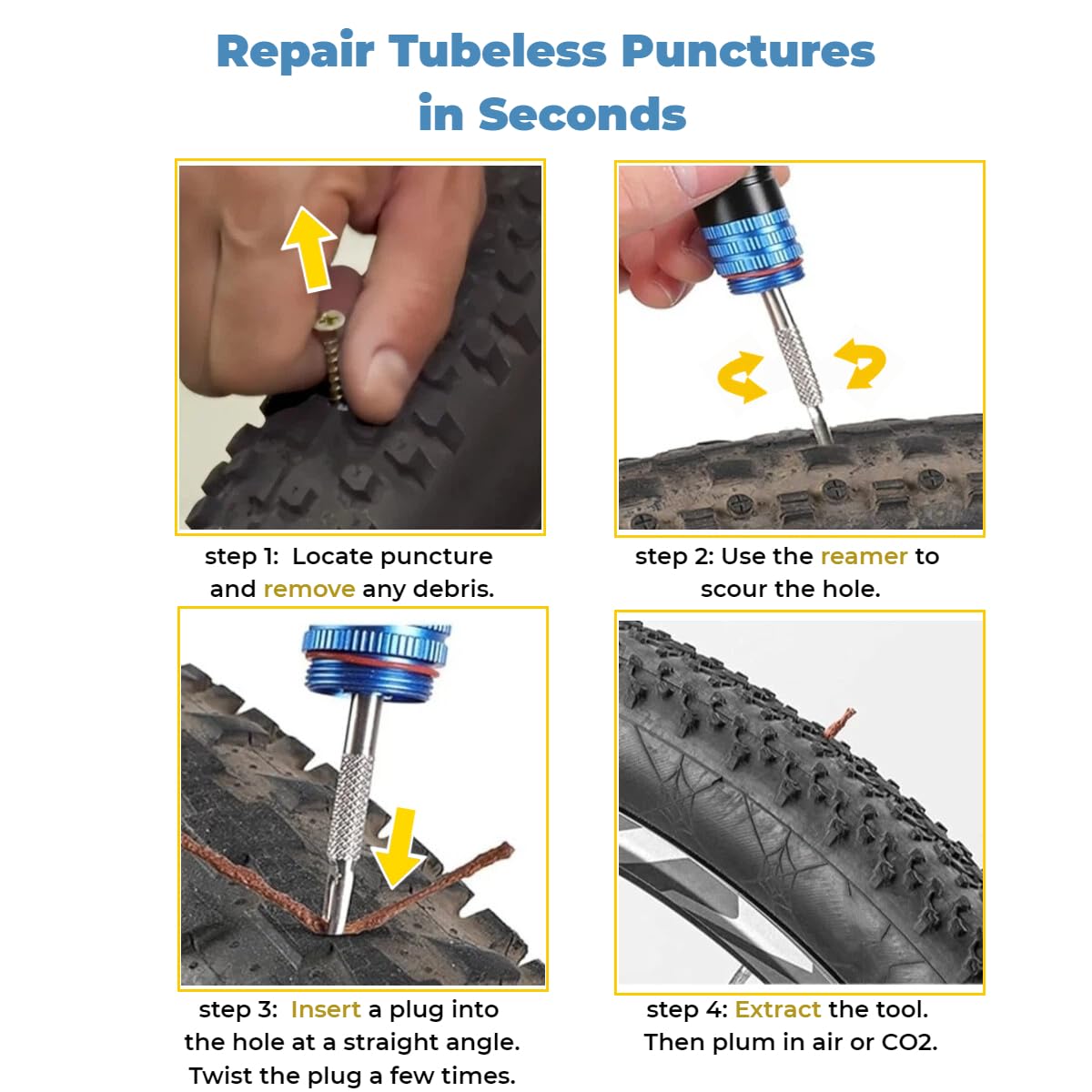 ชุดซ่อมยางจักรยานแบบไม่มียางใน - Bike Tube Repair Kit บทวิจารณ์และราคา