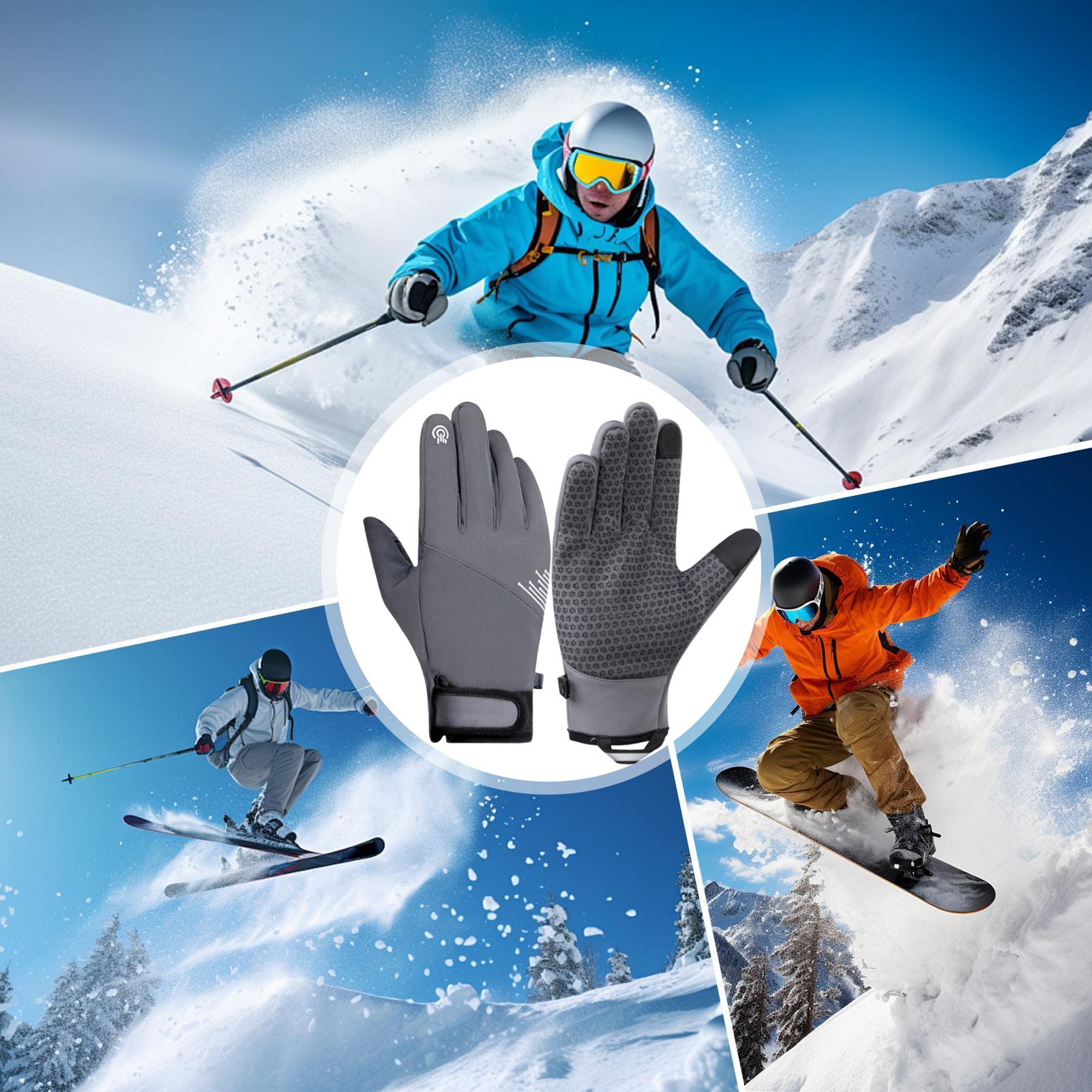 ถุงมือกันลมแบบสัมผัสหน้าจอได้  - Cycling Gear Cold Weather บทวิจารณ์และราคา