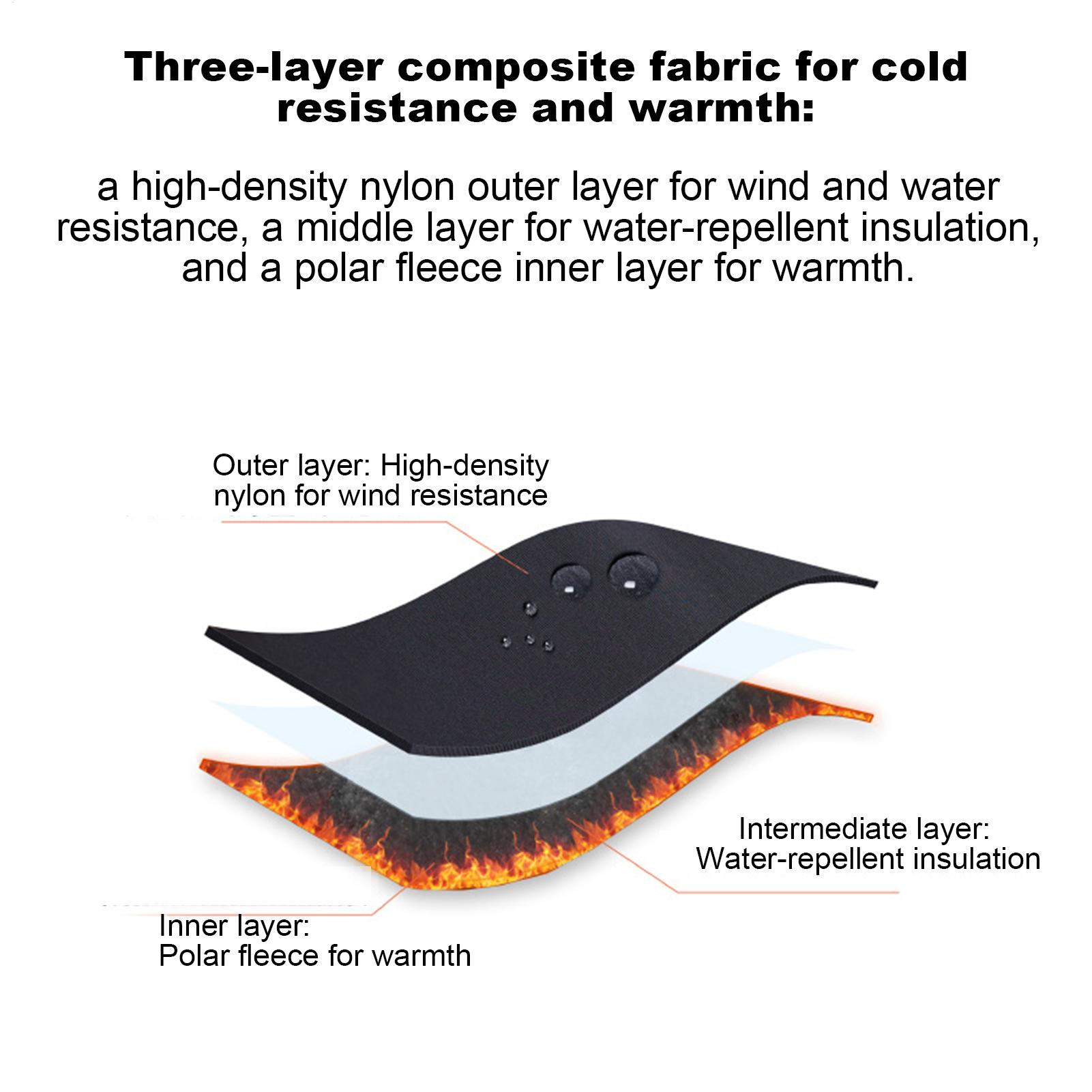 ถุงมือกันลมแบบสัมผัสหน้าจอได้  - Cycling Gear Cold Weather บทวิจารณ์และราคา
