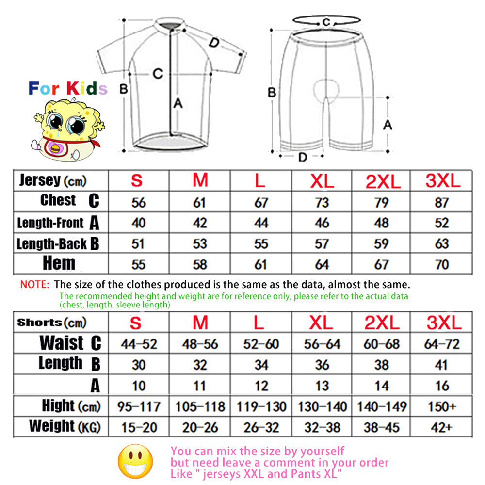 ชุดเสื้อจักรยานเด็กสำหรับทัวร์ - Cycling Gear Kids บทวิจารณ์และราคา