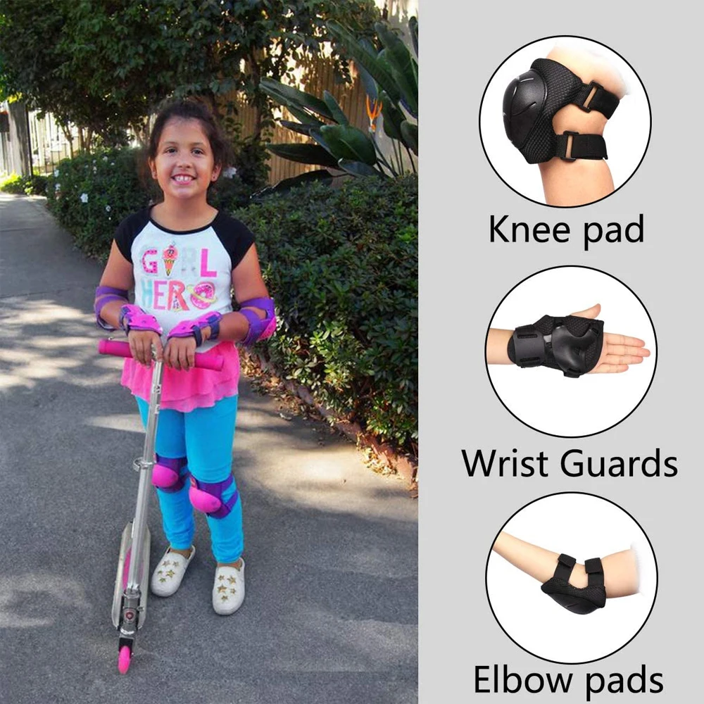 ชุดแผ่นรองข้อศอกเพื่อความปลอดภ - Cycling Gear Kids บทวิจารณ์และราคา