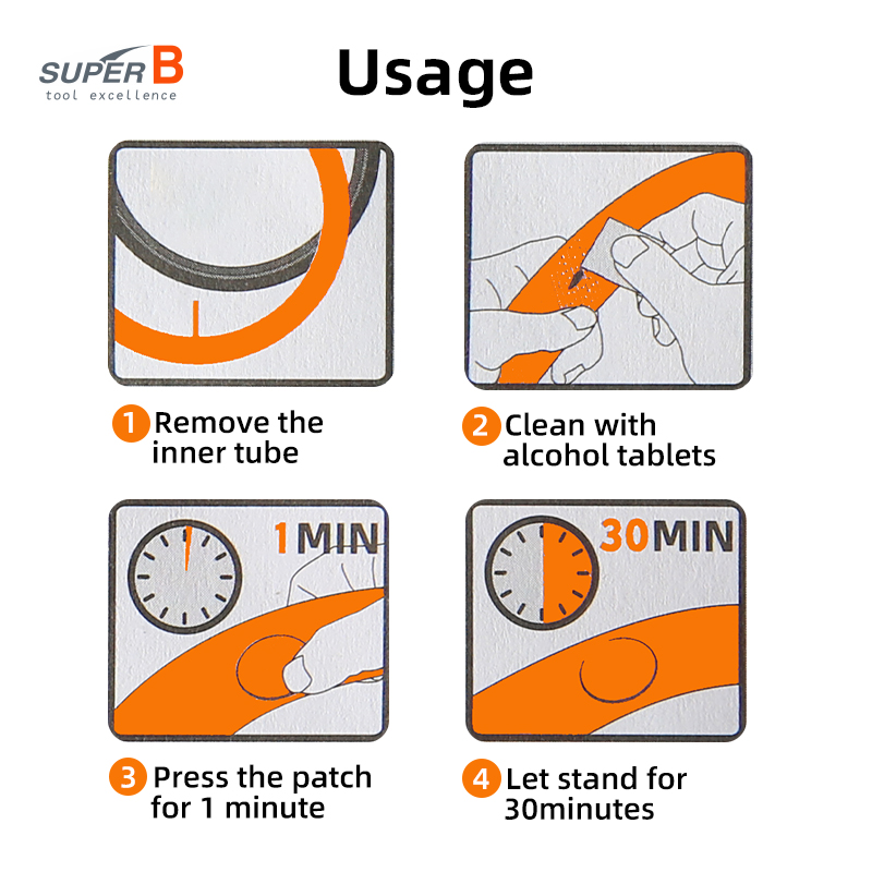 Super B TB-1118 6ชิ้นแผ่นซ่อมจ - Bike Tube Repair Kit บทวิจารณ์และราคา