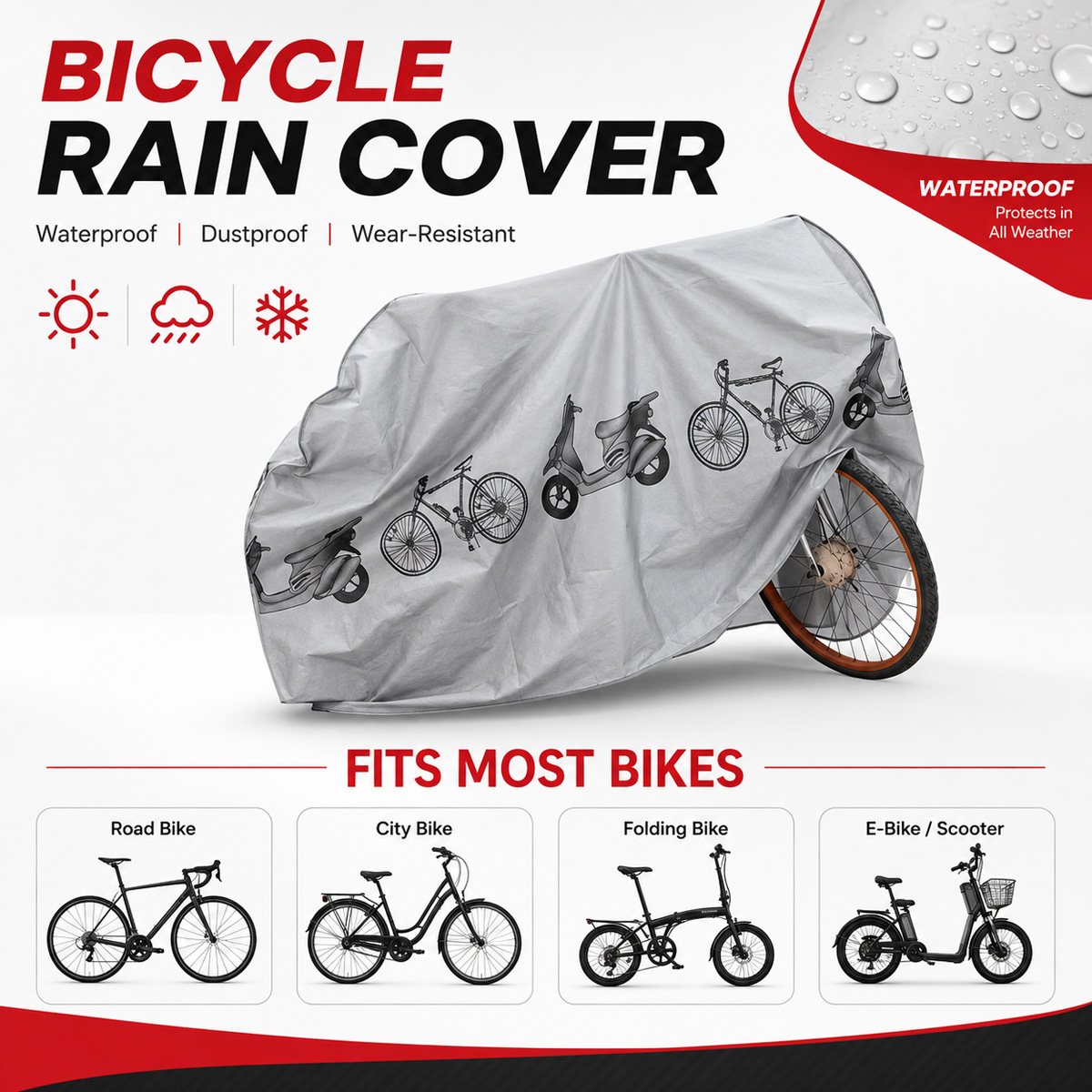 PINMOAP ผ้าคลุมจักรยานกันฝนอเน - Cycling Gear Travel Bag บทวิจารณ์และราคา