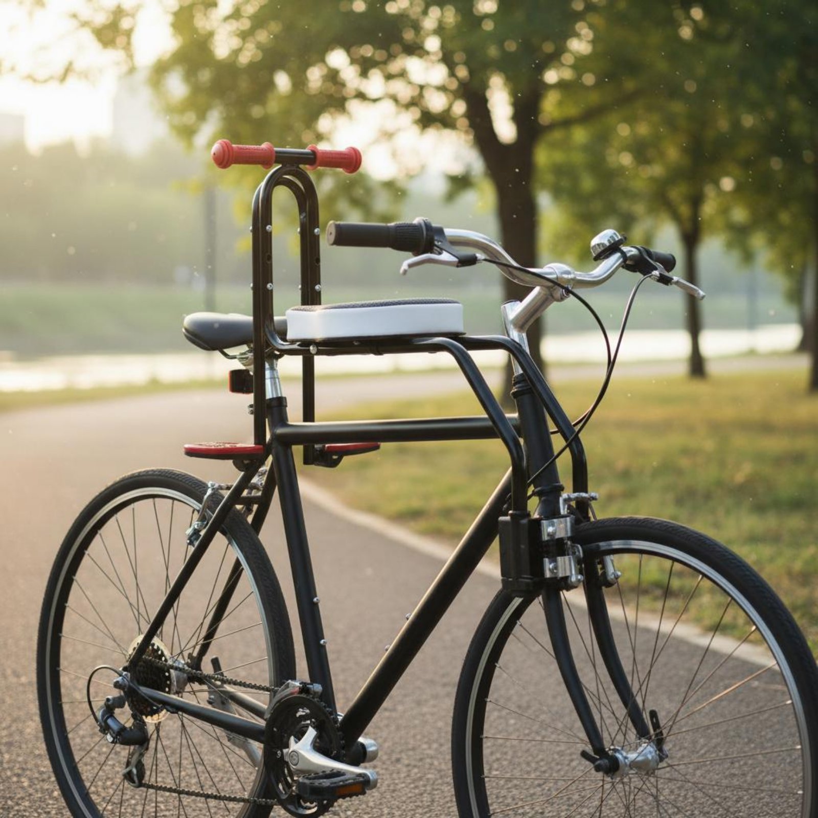 ที่นั่งจักรยานสำหรับเด็ก ราวกั - Cycling Gear Kids บทวิจารณ์และราคา