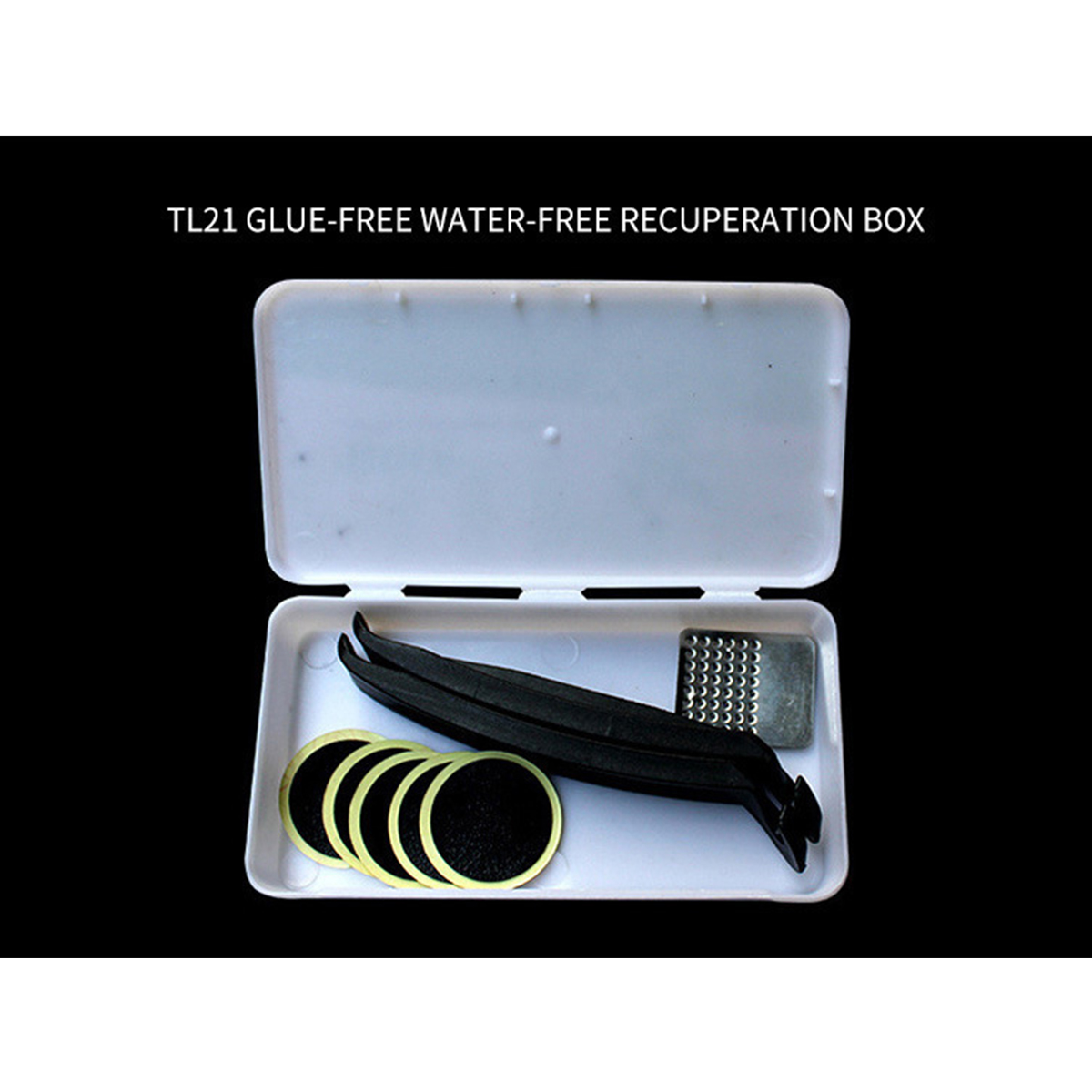 จักรยานยางแบนชุดซ่อมชุดเครื่อง - Bike Tube Repair Kit บทวิจารณ์และราคา