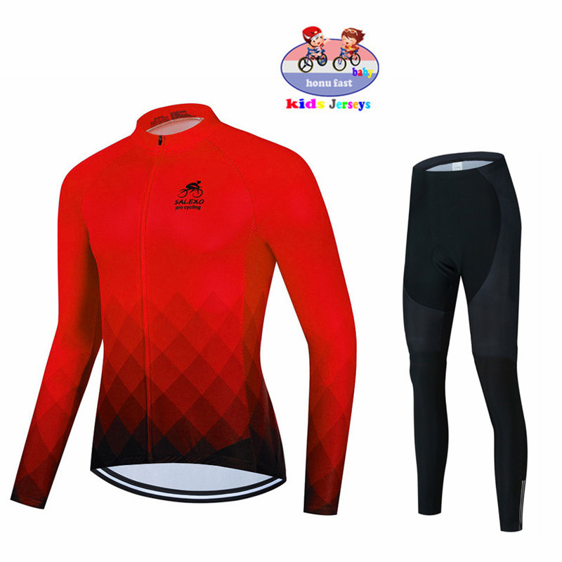 เสื้อจักรยานเด็กผู้ชาย ฤดูใบไม - Cycling Gear Kids บทวิจารณ์และราคา