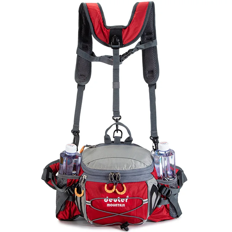 กีฬากลางแจ้งเอวกระเป๋าเดินป่าข - Cycling Gear Travel Bag บทวิจารณ์และราคา