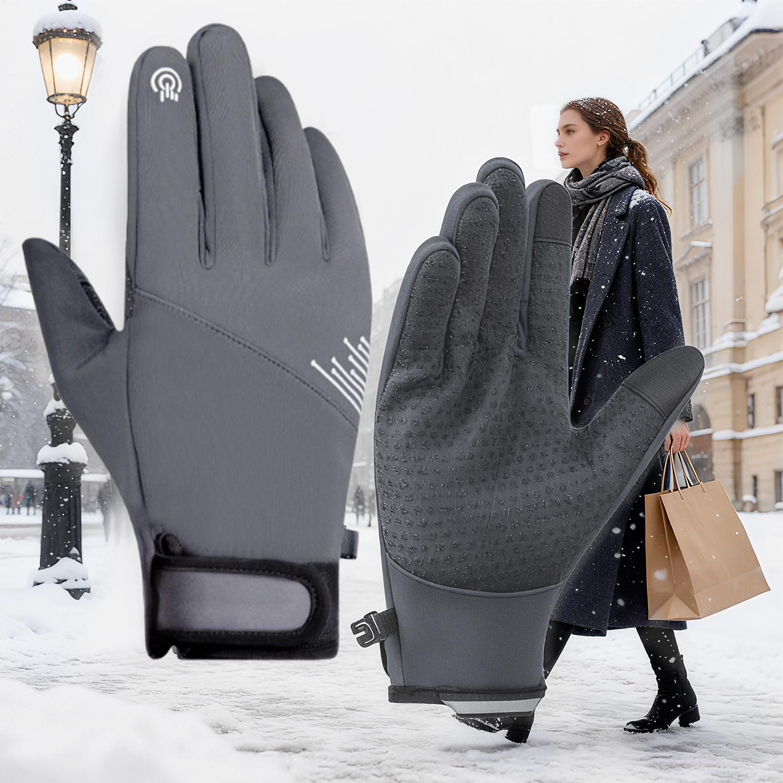 ถุงมือฤดูหนาวผู้หญิงกันลมหน้าจ - Cycling Gear Cold Weather บทวิจารณ์และราคา