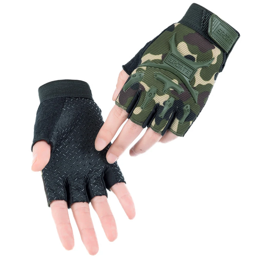 1 คู่เด็กยุทธวิธี Fingerless ถ - Cycling Gear Kids บทวิจารณ์และราคา