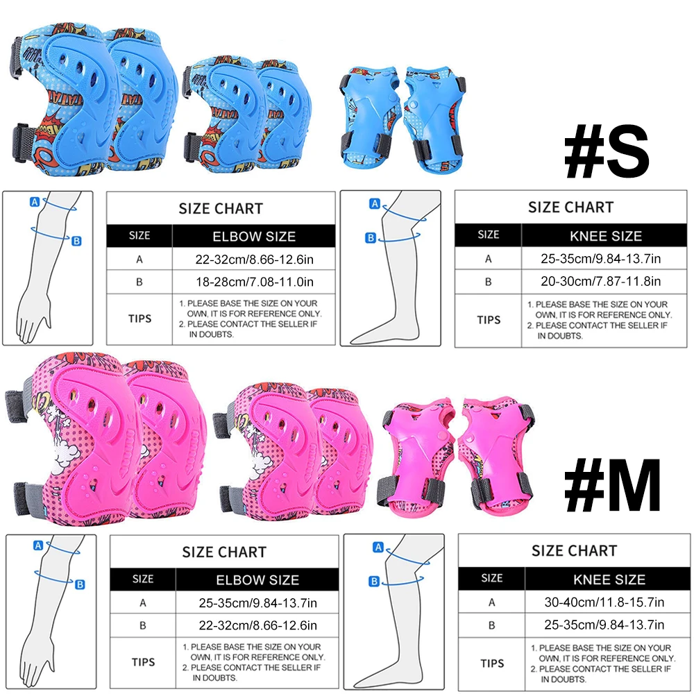 6 ชิ้นเด็ก 3-12 ปีเข่าข้อศอก P - Cycling Gear Of The Year บทวิจารณ์และราคา
